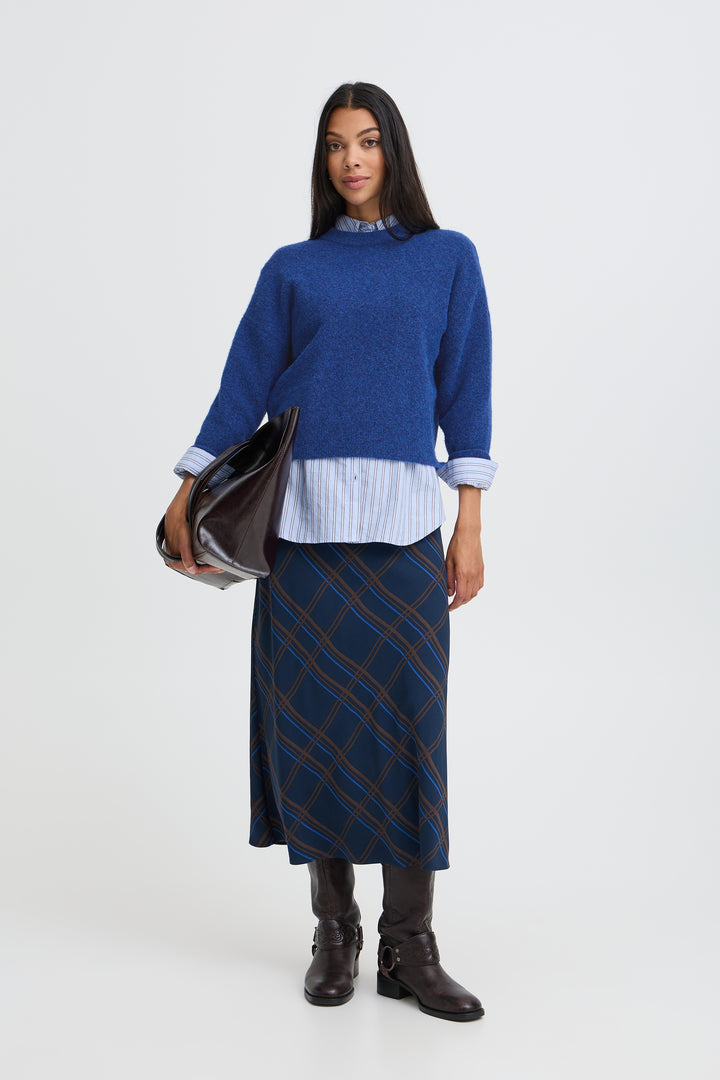 Omea Crew Neck Jumper Blue