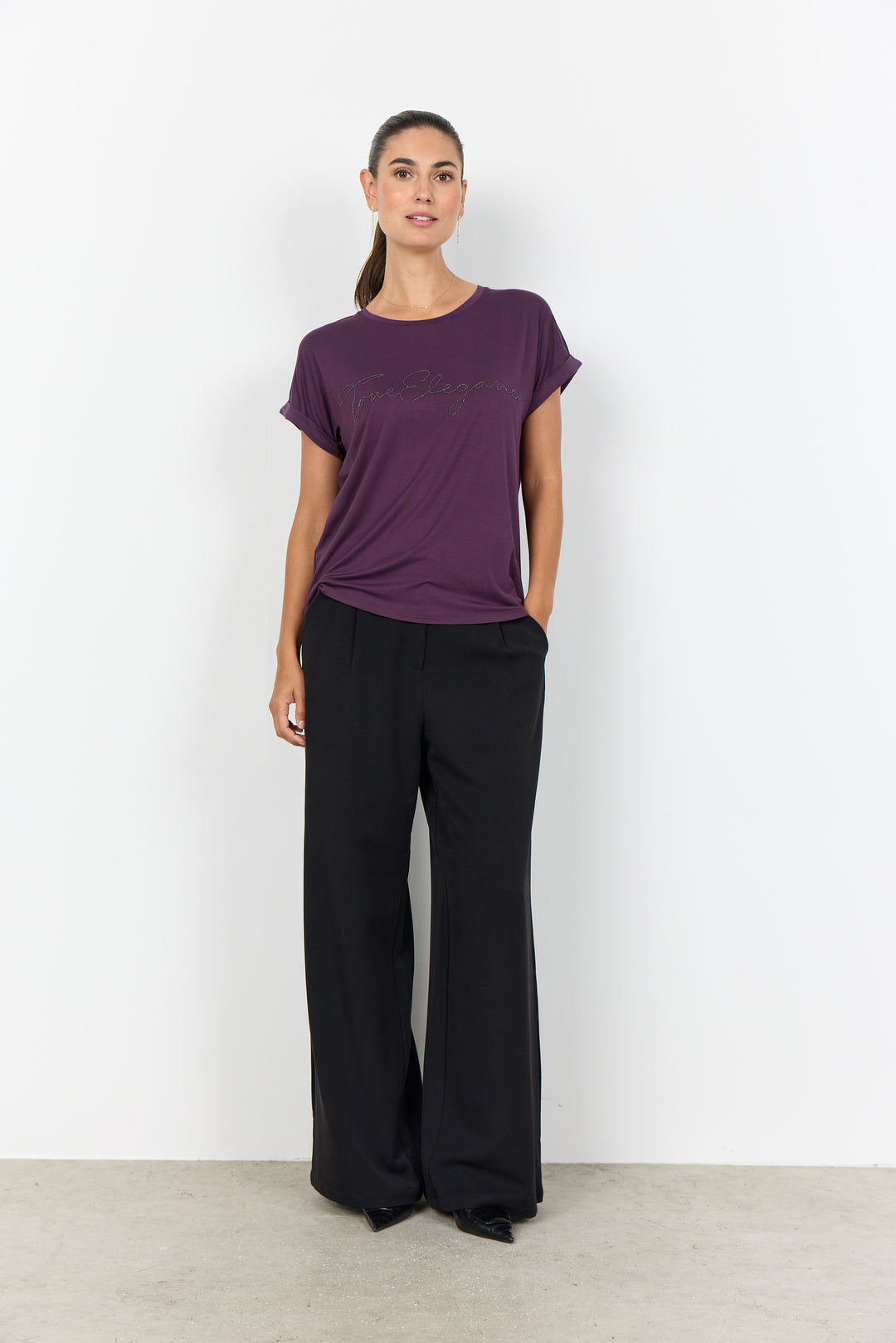 Marica 345 T-Shirt Plum