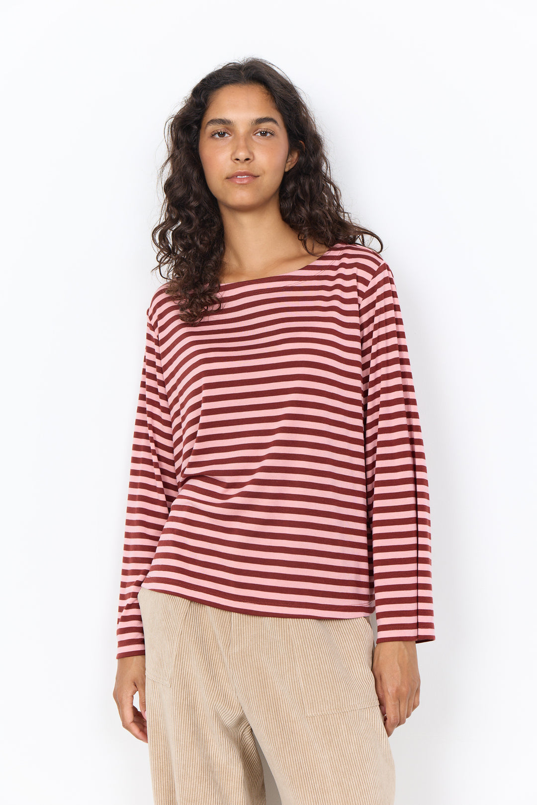 Helle Long Sleeved Top Ruby Red
