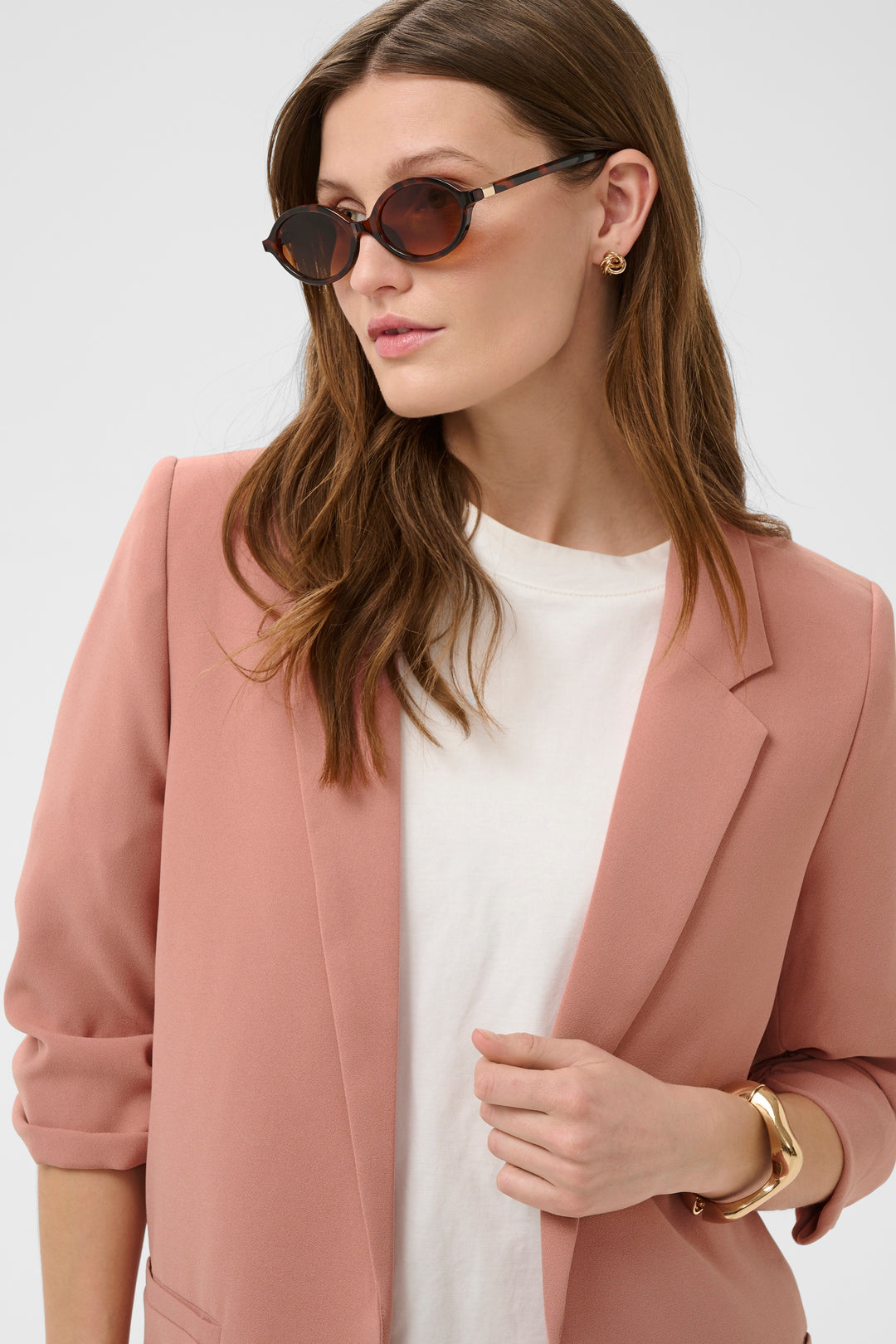 Shirley Blazer Ash Rose
