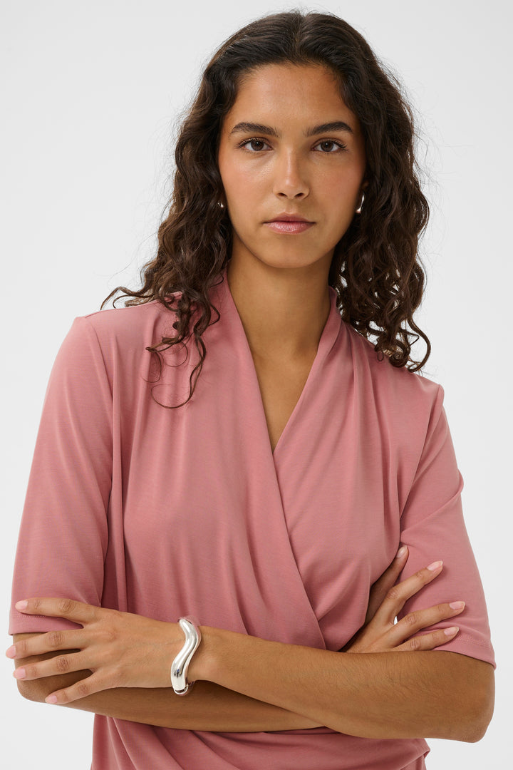 Columbine Wrap Top Ash Rose