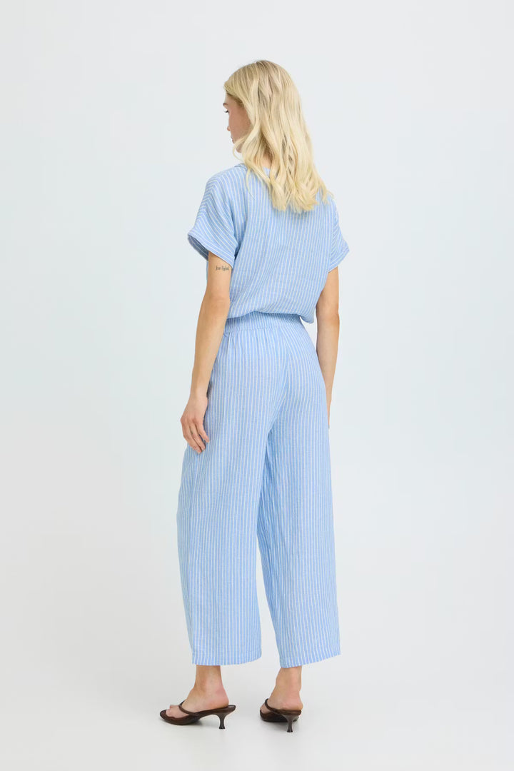 Falakka Crop Leg Pants Blue