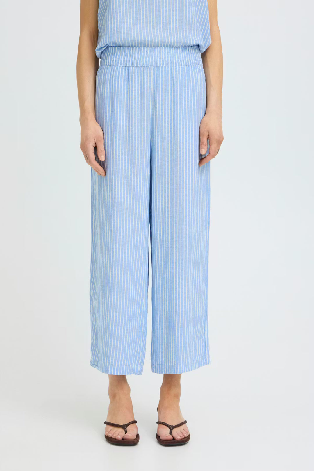 Falakka Crop Leg Pants Blue