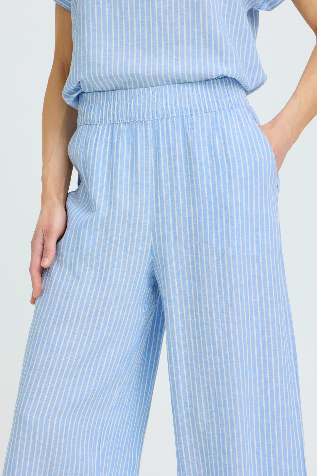 Falakka Crop Leg Pants Blue