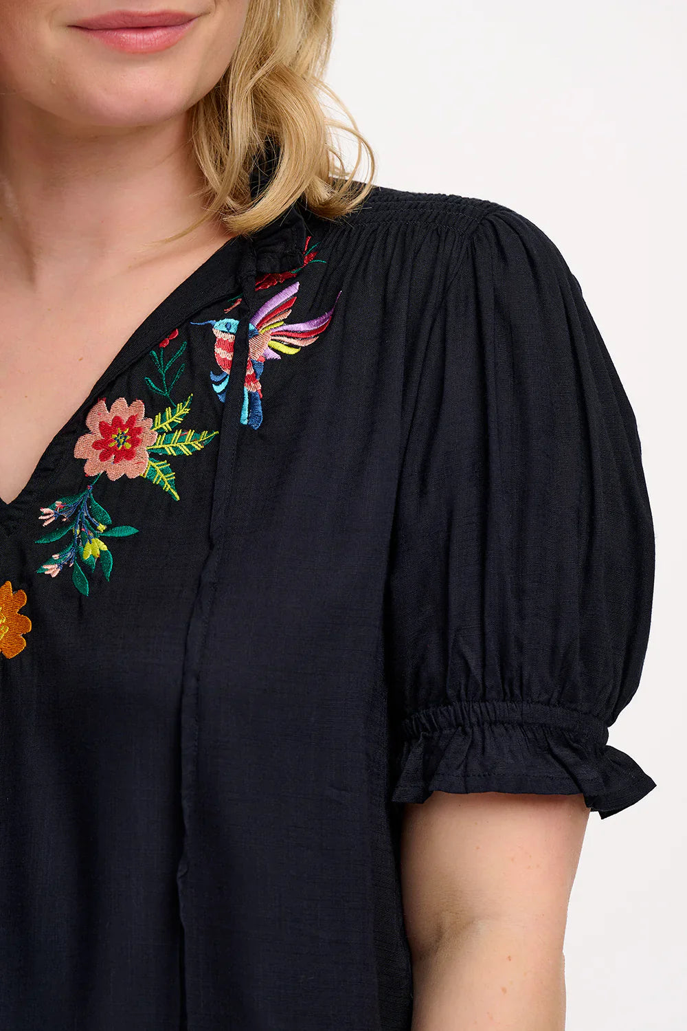 Angelique Shirred Top