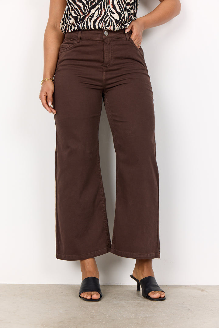 Erna wide Leg Jeans Hot Fudge