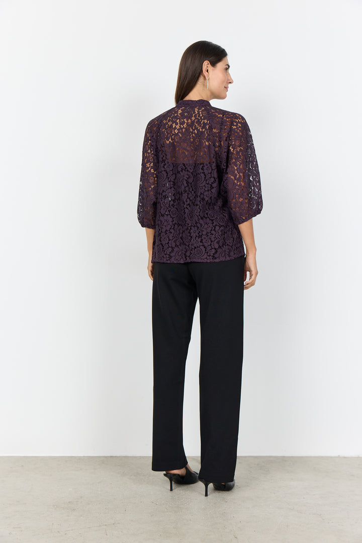 Nilla 3 Plum Blouse