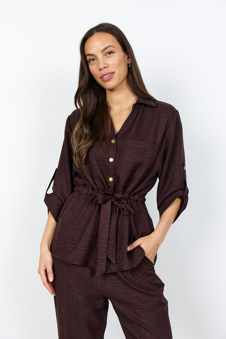 Charissa 6 Shirt Dark Plum