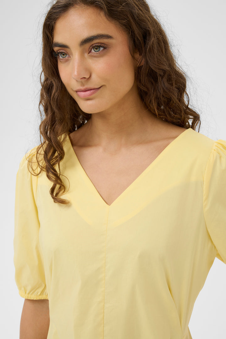 Antoinett Dress Short Sleeves Yellow