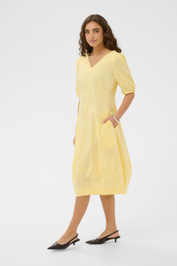 Antoinett Dress Short Sleeves Yellow