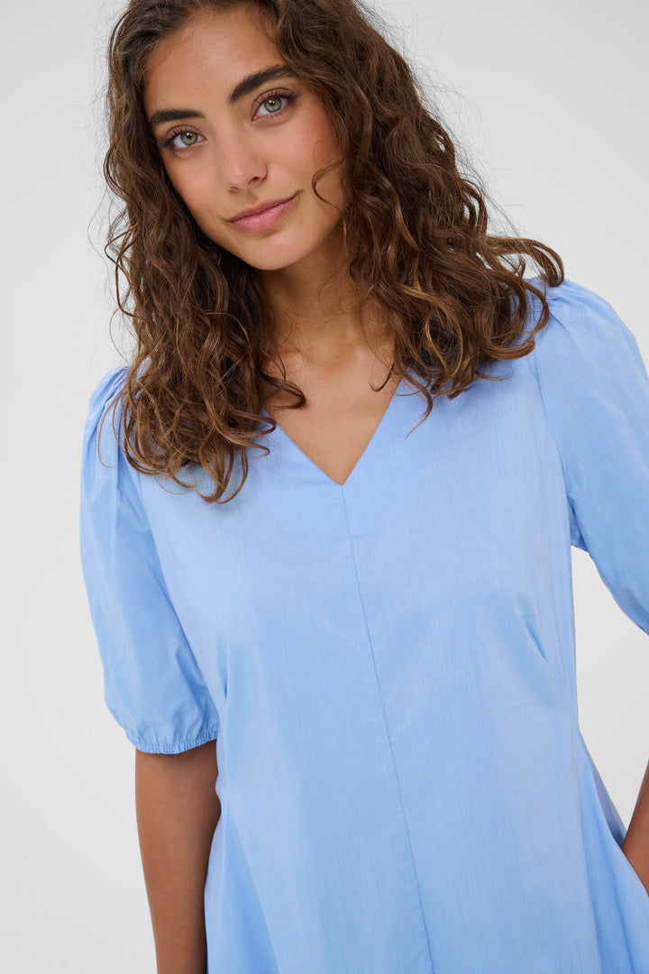 Antoinett Dress Short Sleeves Blue