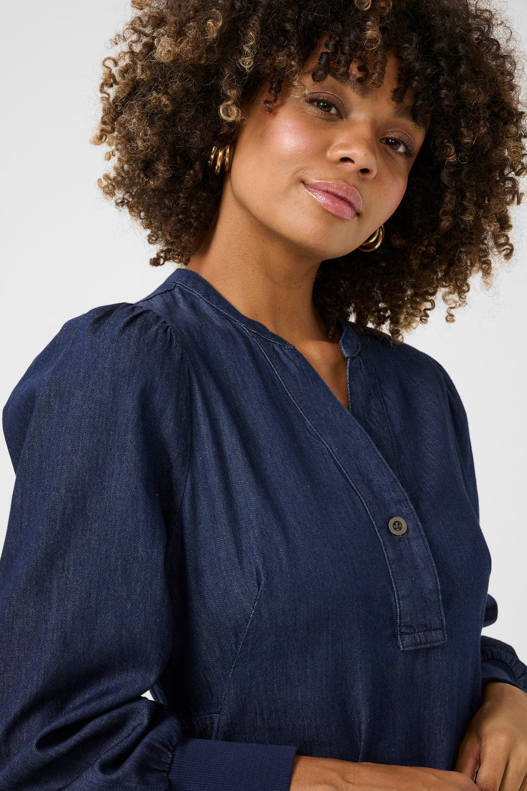 Allura Arpa Rib Deinm Dress Dark Denim