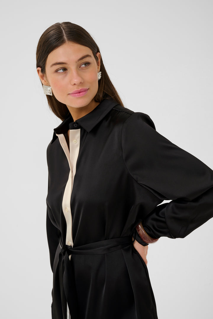 Annabelle Shirt Dress Black