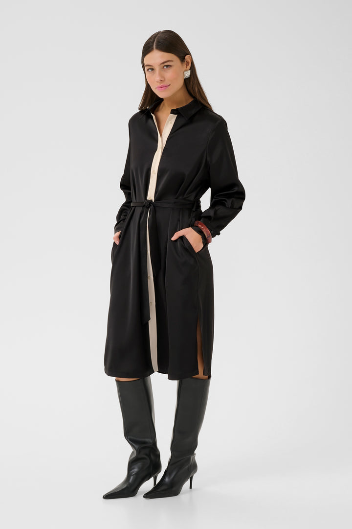 Annabelle Shirt Dress Black