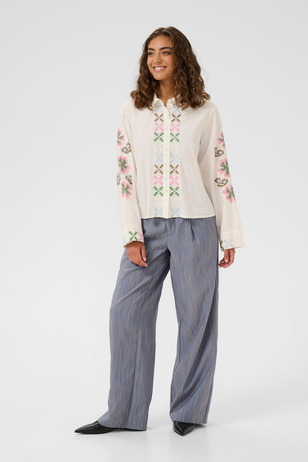 Breezy Shirt Spring Gardenia