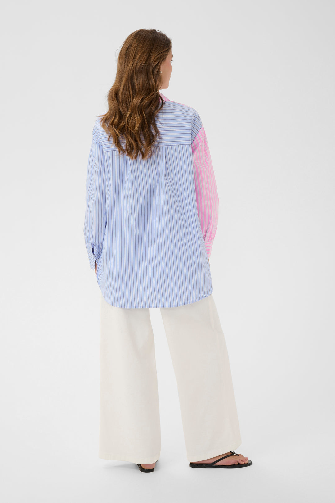 Art Shirt Pink & Blue Stripe