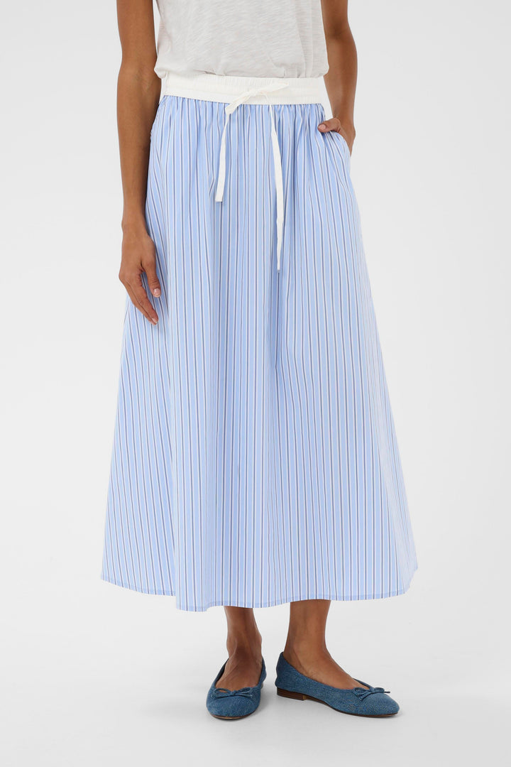 Art Skirt Blue Stripe