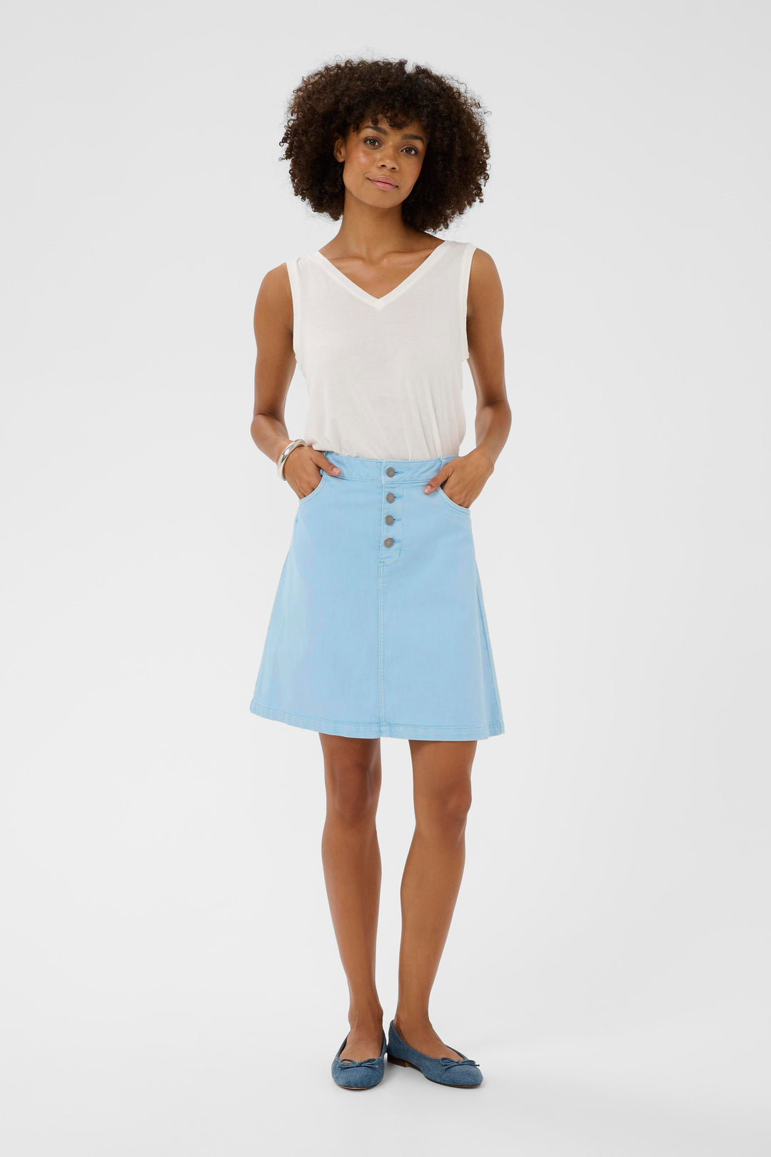 Brinnie Short Skirt Powder Blue