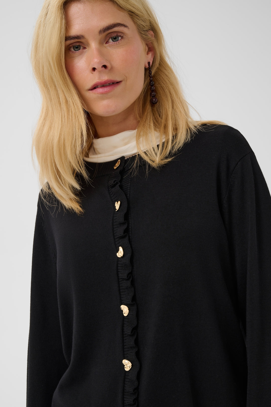 Clare Frill Cardigan Black