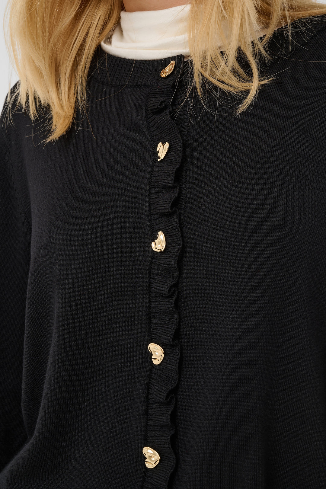 Clare Frill Cardigan Black