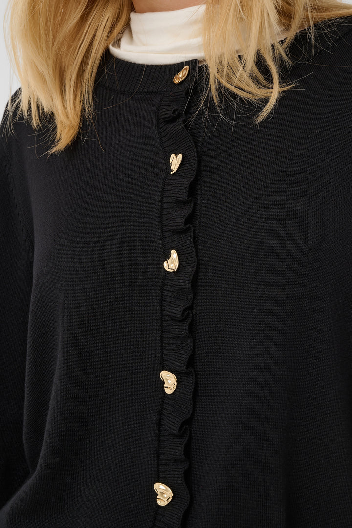 Clare Frill Cardigan Black
