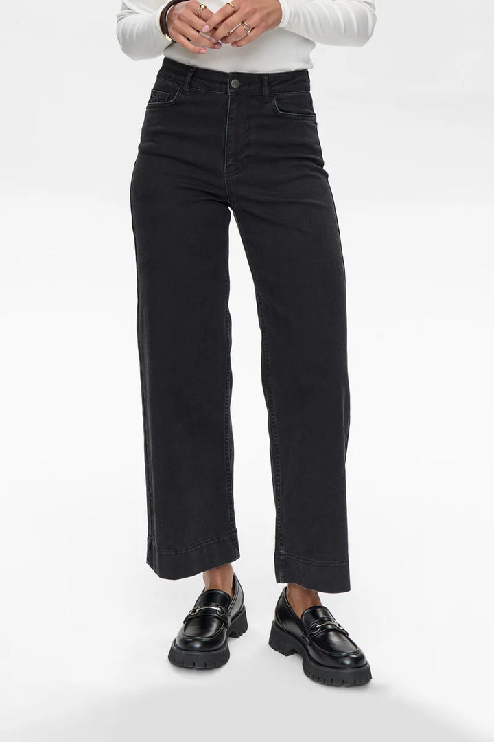 Paris Cropped Jeans Black