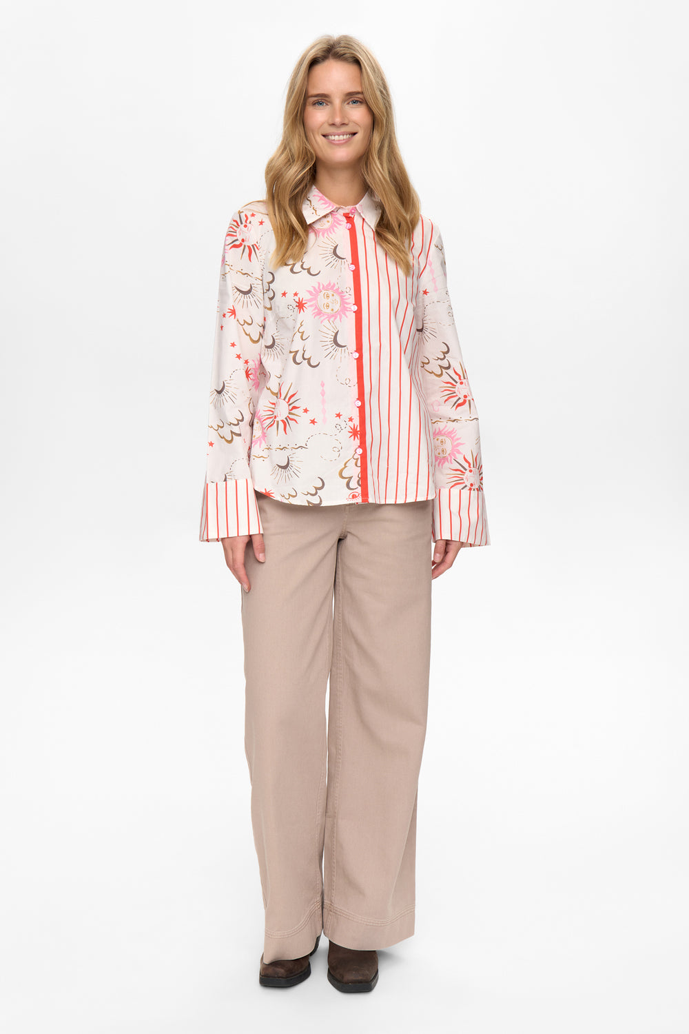 Soleima Shirt Mix Pattern