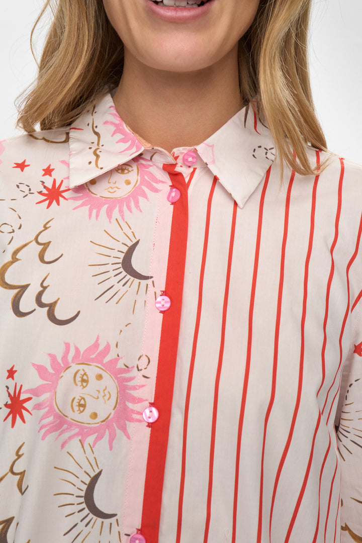 Soleima Shirt Mix Pattern