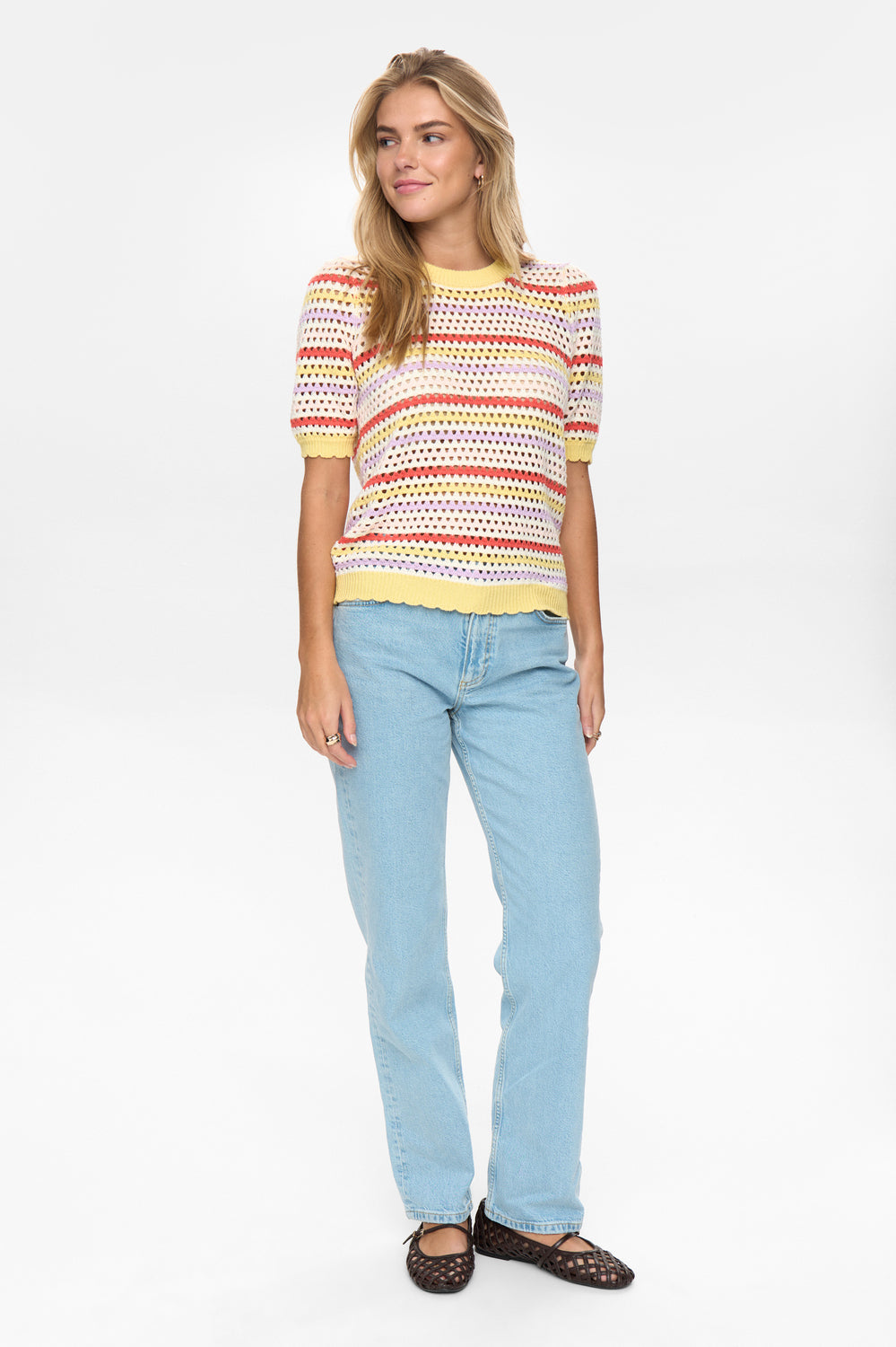 Nancy Short Sleeved Jumper Popcorn