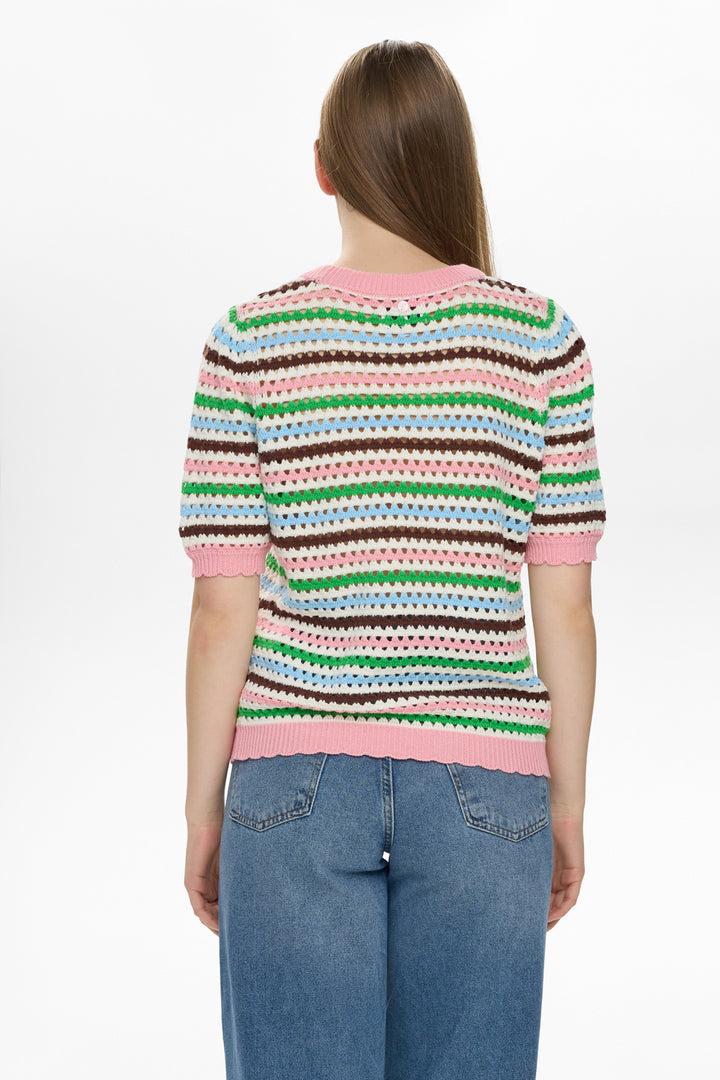 Nancy Short Sleeved Jumper Peony