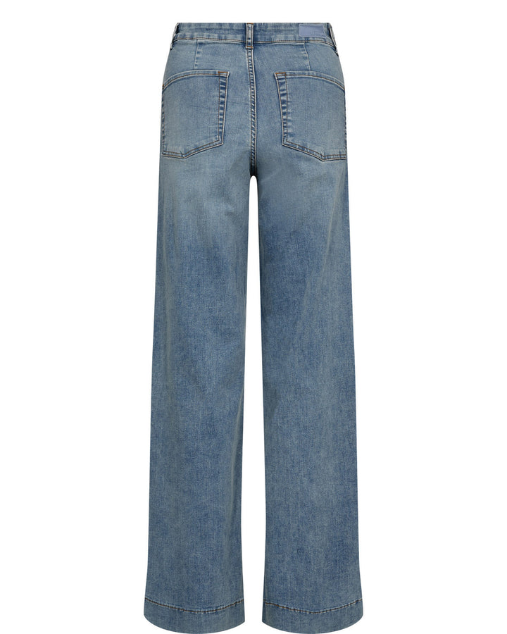 Paris HW Wide Leg Jeans Stonewash