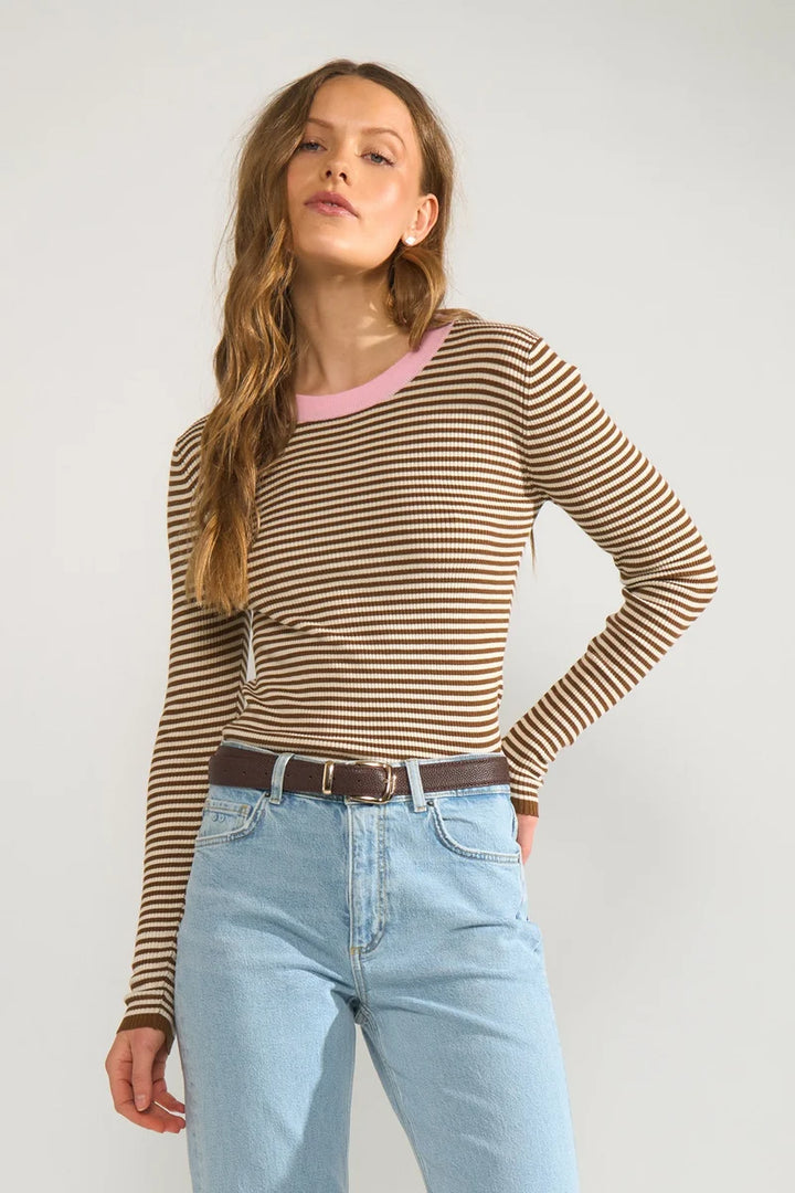 Filina top Brown Stripe