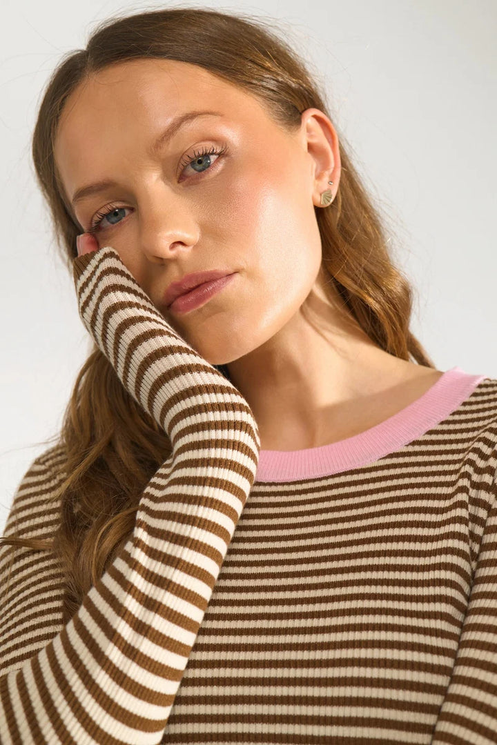 Filina top Brown Stripe