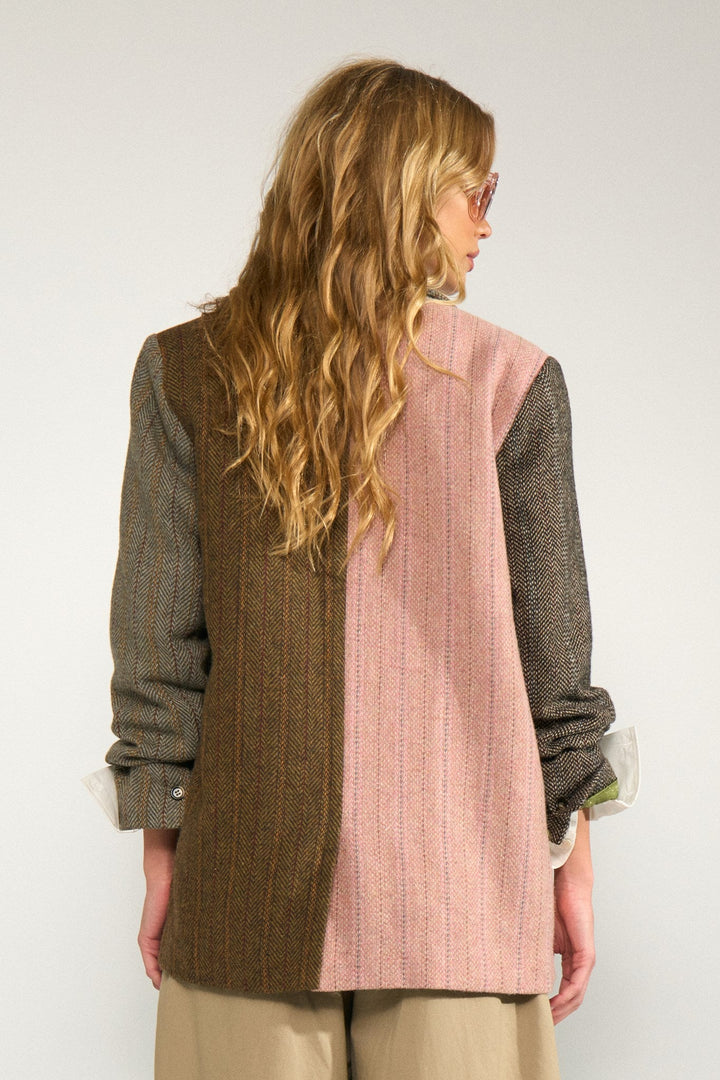Avey Herringbone Blazer