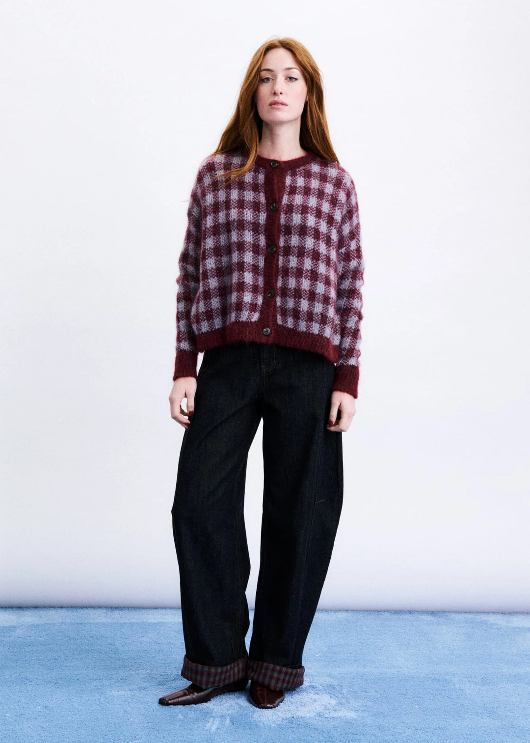 Aomori Bordeaux Cardigan