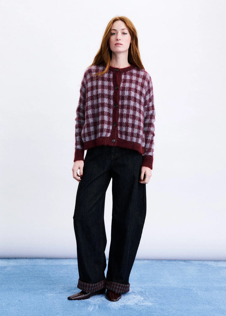 Aomori Bordeaux Cardigan