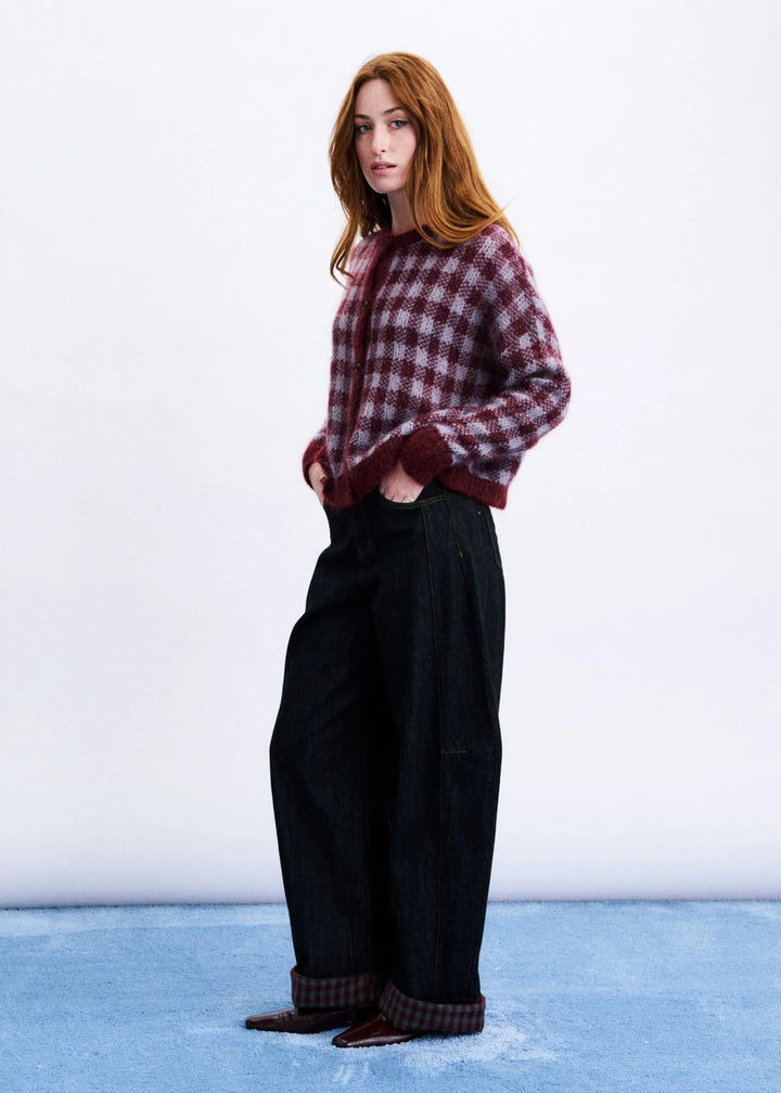 Aomori Bordeaux Cardigan