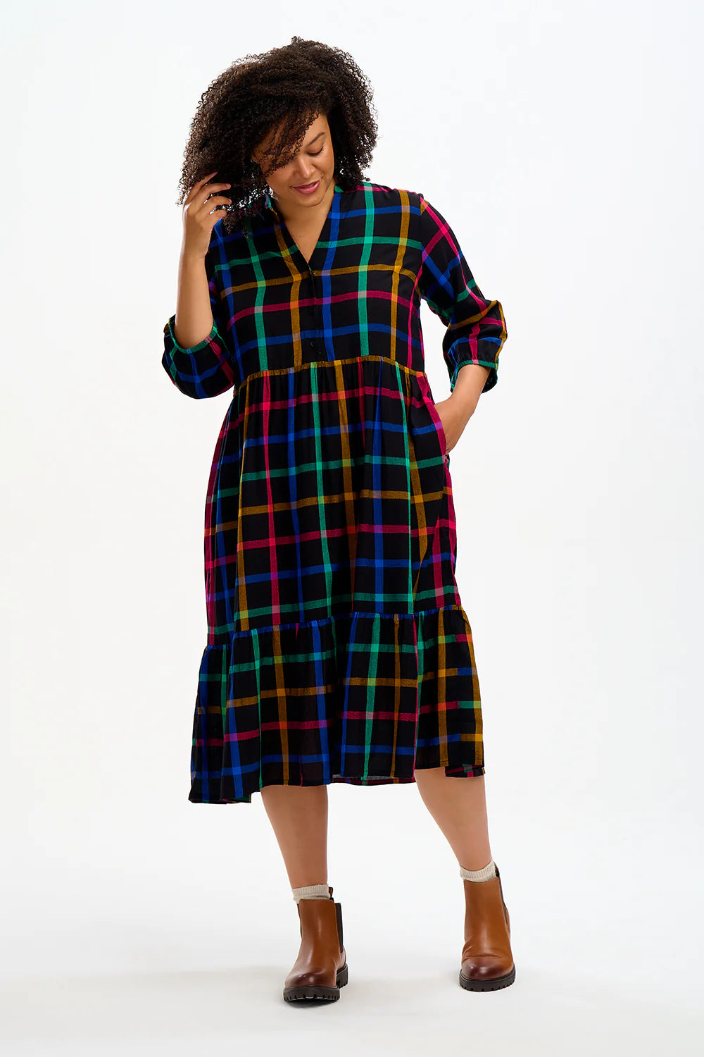 Uri Midi Smock Dress