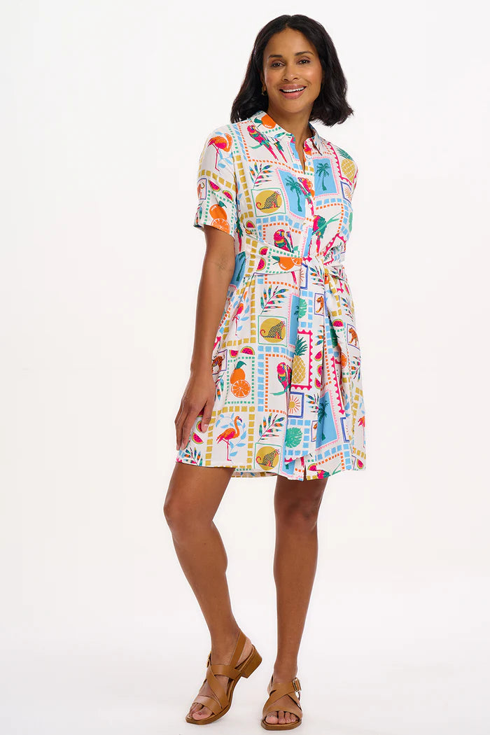 Dessie Mini Shirt Dress