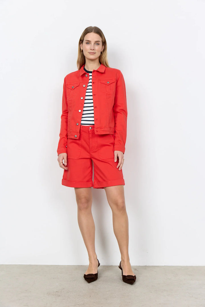Erna 2 Denim Jacket Red