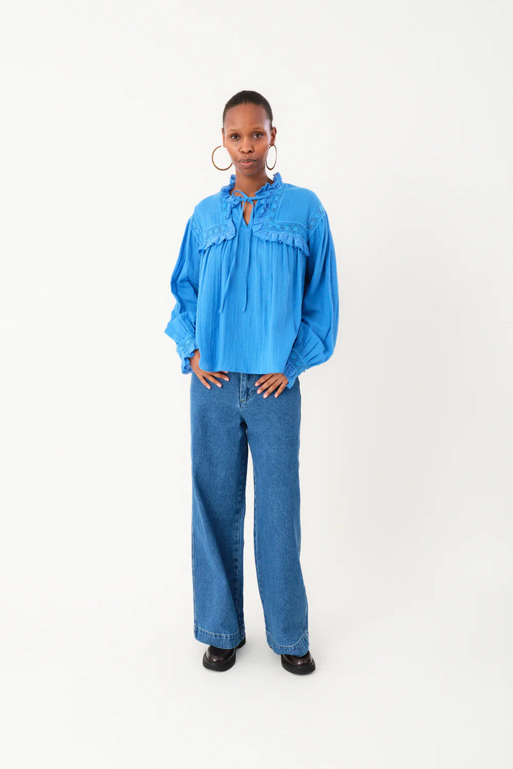 Gemma Shirt - Neon Blue