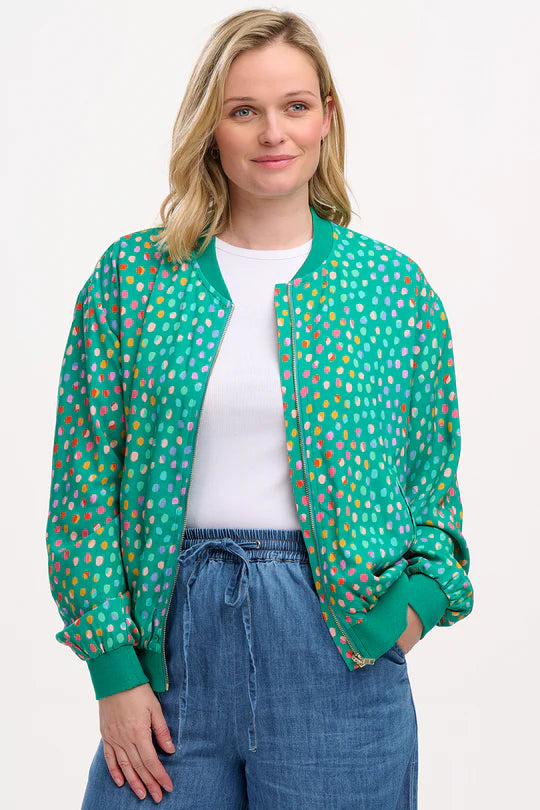 Bobbi Bomber Jacket Green