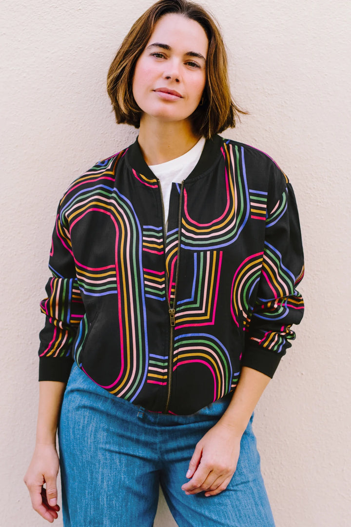 Bobbi Bomber Jacket Black