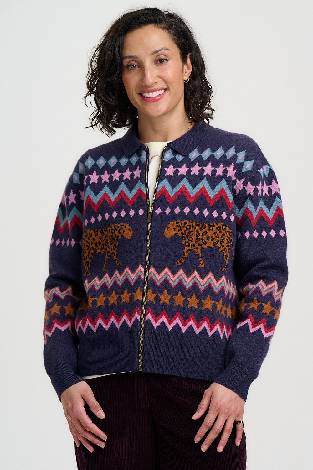 Katlin Knitted Bomber Jacket