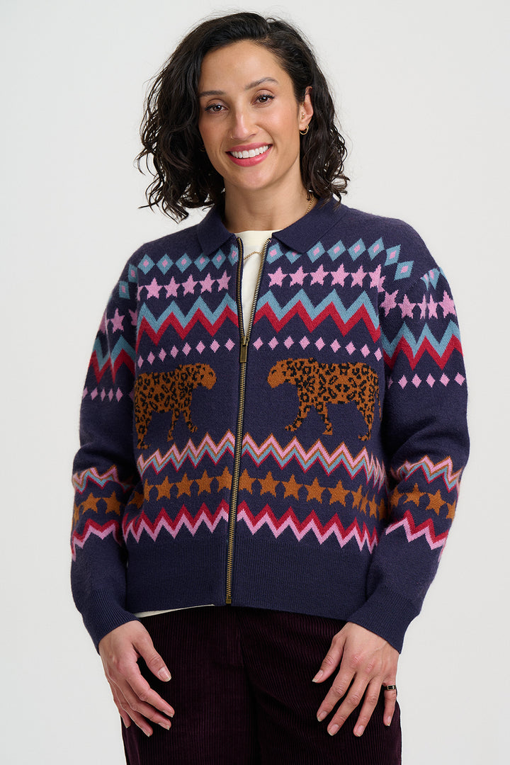 Katlin Knitted Bomber Jacket