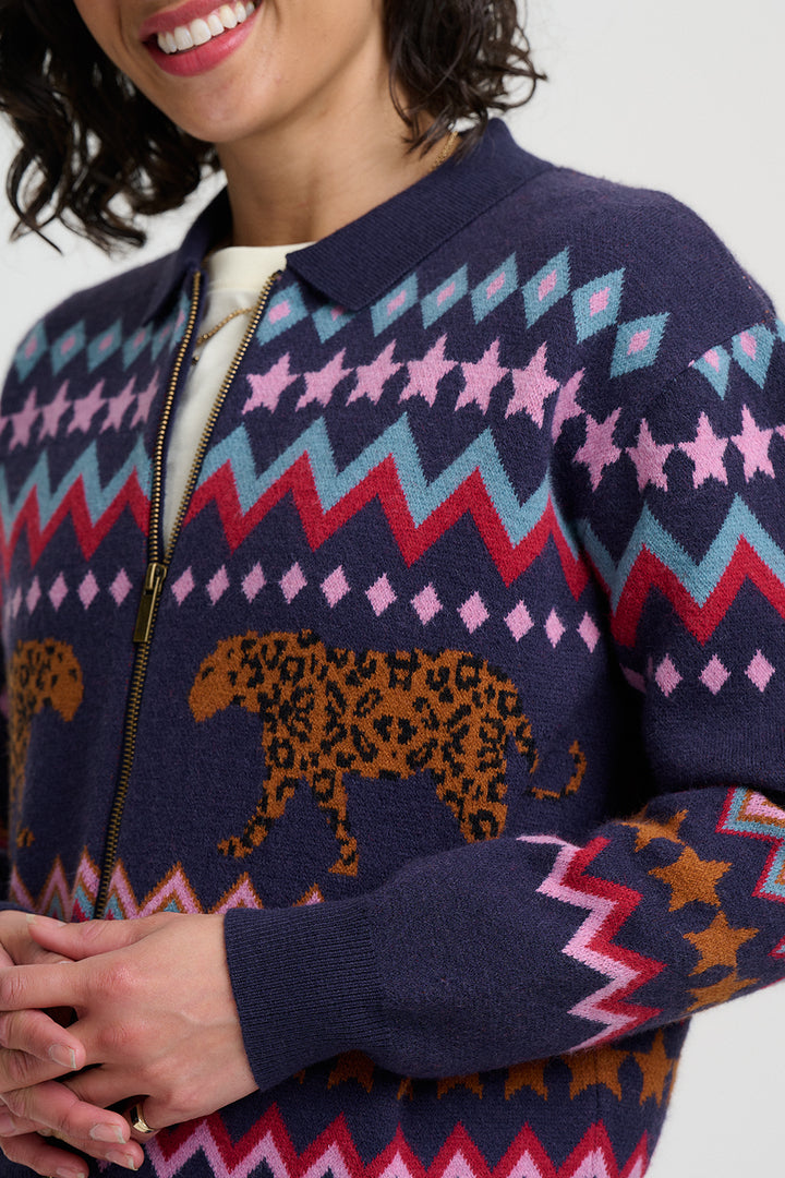 Katlin Knitted Bomber Jacket