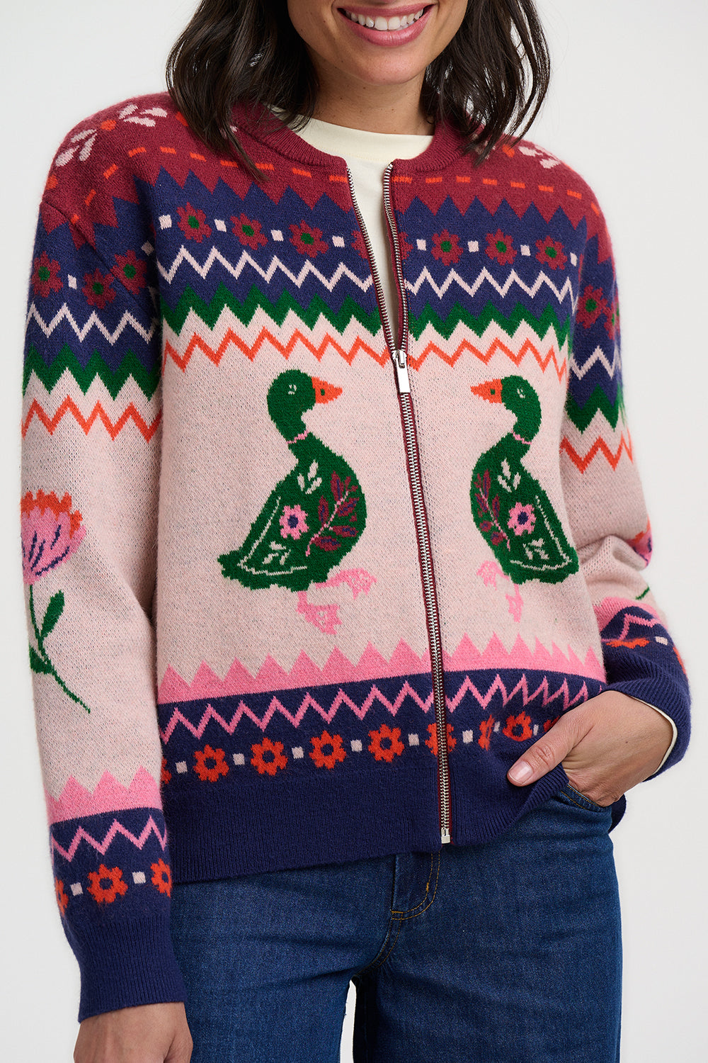Solana Knitted Bomber Jacket