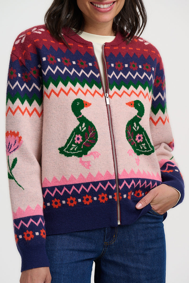 Solana Knitted Bomber Jacket