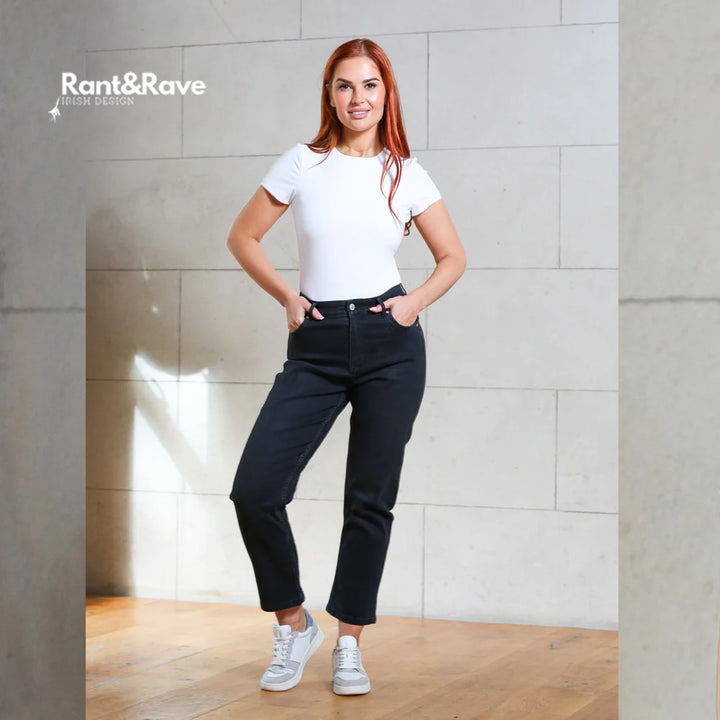 Kane Mom Jeans Black