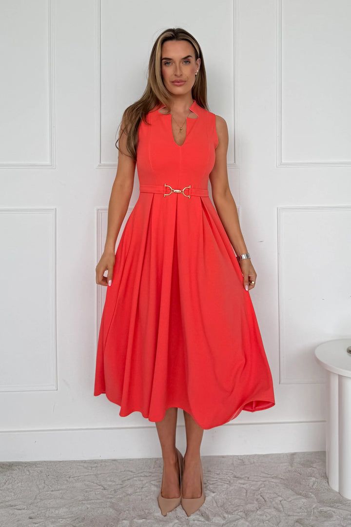 Ameya Dress Coral